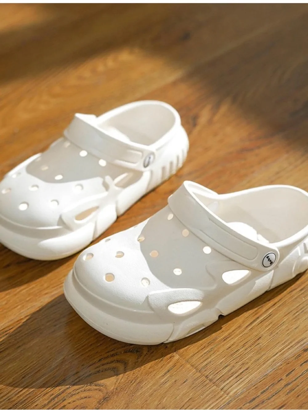 Kids White Comfort Slip-On Clogs